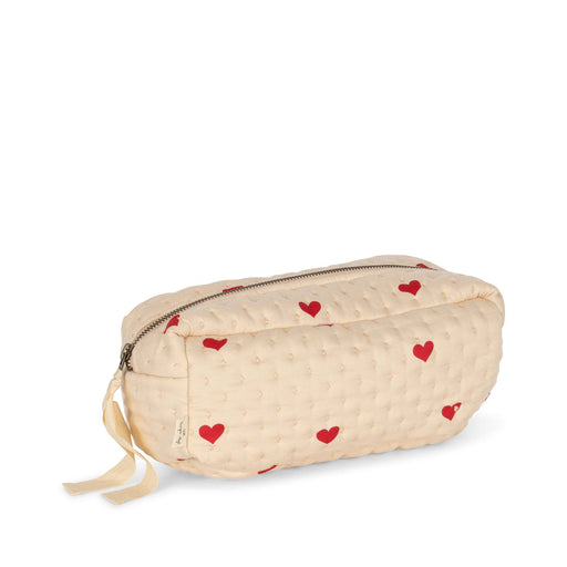 Quilted Toiletry Bag - Small - Amour rouge par Konges Sløjd - ON THE GO | Jourès