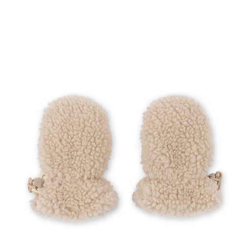 Grizz Teddy Baby Mittens - Cream Off White par Konges Sløjd - The Teddy Collection | Jourès