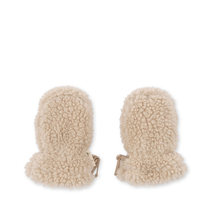 Grizz Teddy Baby Mittens - Cream Off White par Konges Sløjd - Accessories | Jourès