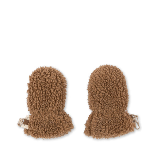 Grizz Teddy Baby Mittens - Tobbaco Brown par Konges Sløjd - Hats & Gloves | Jourès