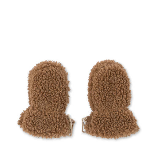 Grizz Teddy Baby Mittens - Tobbaco Brown par Konges Sløjd - The Teddy Collection | Jourès