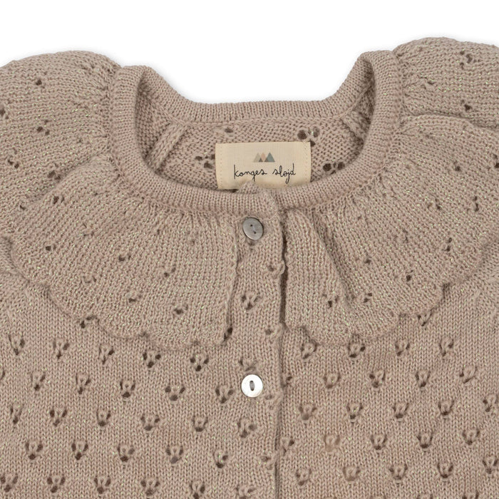 Holiday Cardigan - 6m to 4T - Peach Dust par Konges Sløjd - New in | Jourès