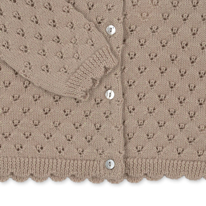 Holiday Cardigan - 6m to 4T - Peach Dust par Konges Sløjd - Gifts $100 and more | Jourès