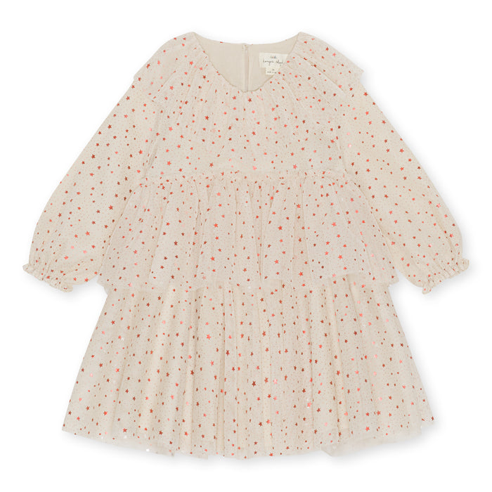 Holidays Glow Dress - 12m to 6T - Etoile/Pink Sparkle par Konges Sløjd - Clothing | Jourès