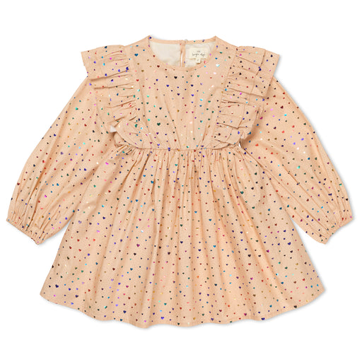 Holidays Wow Dress - 12m to 4T - Foil Heart par Konges Sløjd - Gifts $100 and more | Jourès