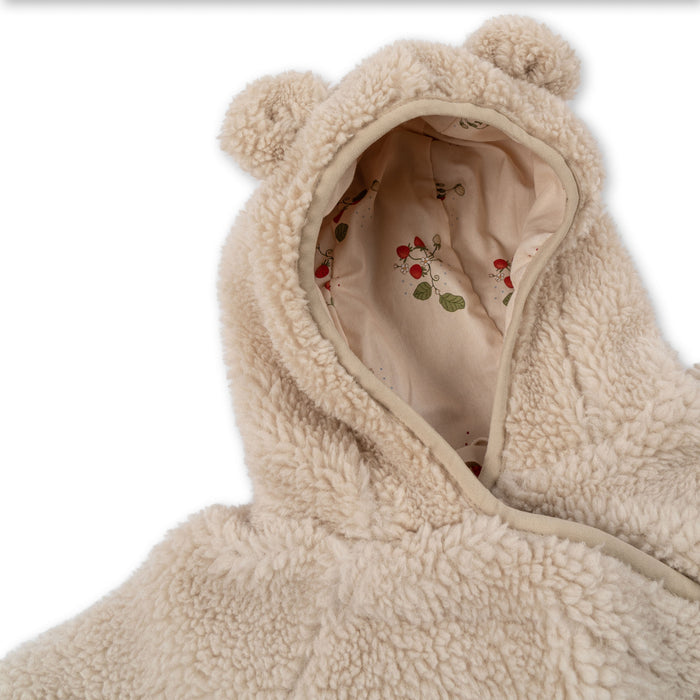 Grizz Teddy Onesie - Cream Off White par Konges Sløjd - Winter onesies & Snowsuits | Jourès