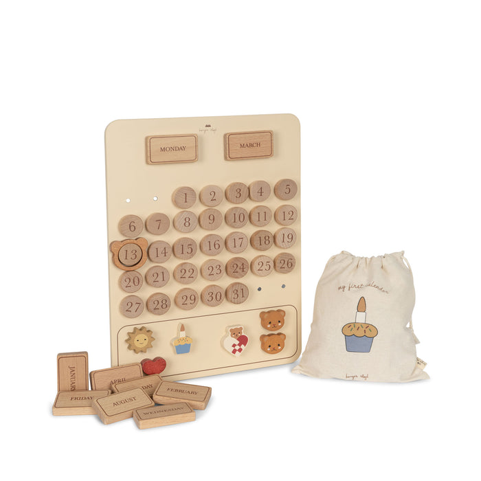 Wooden Calendar - Natural wood par Konges Sløjd - Toys & Games | Jourès