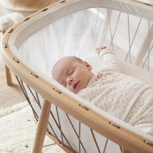 KUMI Craddle and organic mattress - Mesh / Hazelnut par Charlie Crane - Nursery | Jourès