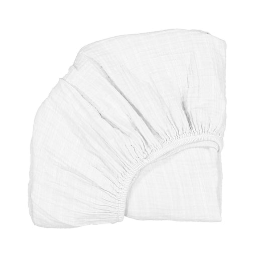 Drap-contour pour bassinette KUMI - Blanc par Charlie Crane - L'heure du dodo | Jourès