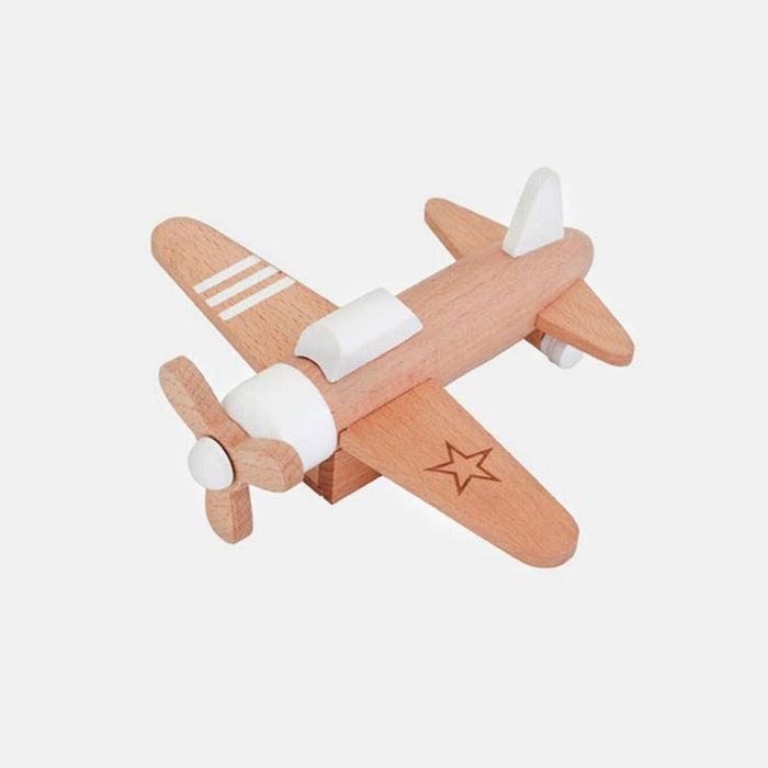 Wooden Friction Propleller Plane - Hikoki par kiko+ & gg* - Cars, Trains & Planes | Jourès