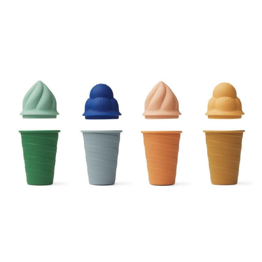 Bay Ice Cream Toy - Pack of 4 - Surf/Blue Multi mix par Liewood - Play time | Jourès