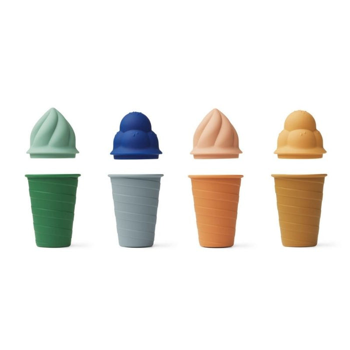 Jouets en silicone Bay - Crème glacée - Ens. de 4 - Surf / Bleu Multi mix par Liewood - Jeux éducatifs et loisirs | Jourès