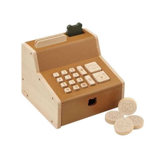 Buck Cash Register - Golden Caramel Multi mix par Liewood - Wooden toys | Jourès