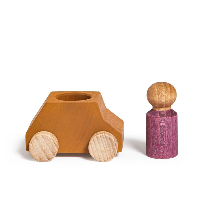 Wooden Car With Mini Figure - Ochre par Lubulona - Bedroom | Jourès