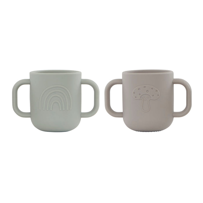 Kappu Cup - Pack of 2 - Clay / Pale mint par OYOY Living Design - OYOY MINI - Baby Bottles & Mealtime | Jourès