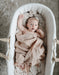 Couverture en coton biologique tricoté pour bébé - Taupe pâle par Mushie - L'heure du dodo | Jourès