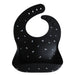 Adjustable waterproof silicone Baby Bib - Numbers Black par Mushie - The Black & White Collection | Jourès