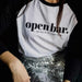 Open Bar - T-shirt d'allaitement - XS à XXL - Noir/Blanc par Tajinebanane - Mother's Day | Jourès
