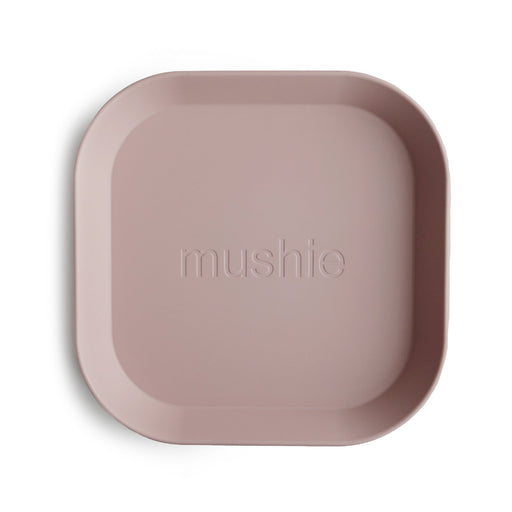 Kids Square Plate - Set of 2 - Blush par Mushie - Home Decor | Jourès