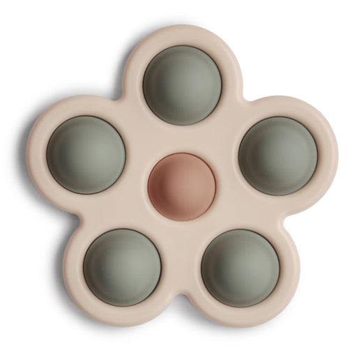 Flower Press Toy - Dried Thyme/Natural/Shifting Sand par Mushie - Baby - 6 to 12 months | Jourès