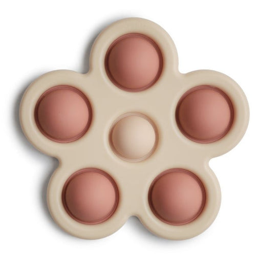 Flower Press Toy - Rose/Blush/Shifting Sand par Mushie - Baby - 6 to 12 months | Jourès