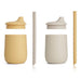 Ellis Sippy Cup with Straw - Pack of 2 - Jojoba/Sea Shell mix par Liewood - Baby Bottles & Mealtime | Jourès