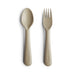 Kids Fork and Spoon Set - Vanilla par Mushie - Eating & Bibs | Jourès