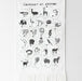 Affiche en coton biologique imprimée - Alphabet des animaux - édition française par Wee Gallery - Chambre de bébé | Jourès