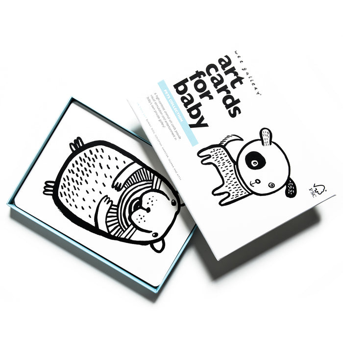 Sensory Art Cards - Pets par Wee Gallery - Baby | Jourès