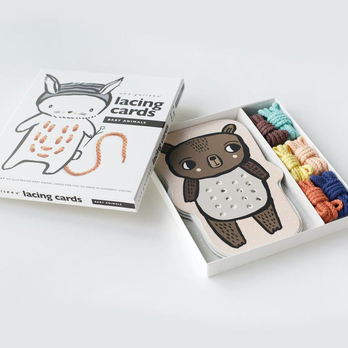 Lacing Cards - Baby Animals par Wee Gallery - Wee Gallery | Jourès