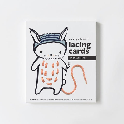 Lacing Cards - Baby Animals par Wee Gallery - Arts & Crafts | Jourès