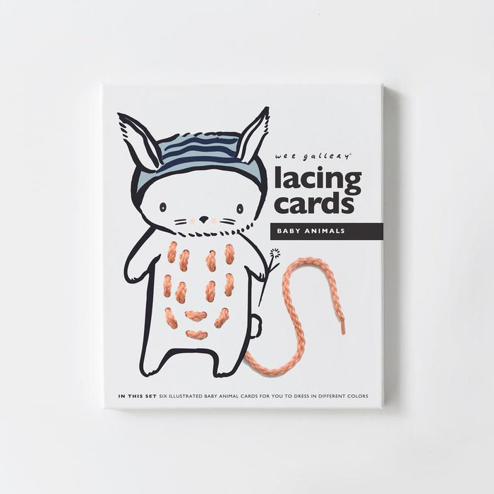 Lacing Cards - Baby Animals par Wee Gallery - Back to School | Jourès