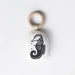 Organic teether with wooden ring - seahorse par Wee Gallery - Baby | Jourès