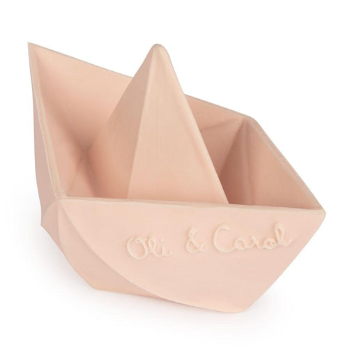 Teether bath toy - Carol Origami Boat - Nude par Oli&Carol - Teething toys | Jourès