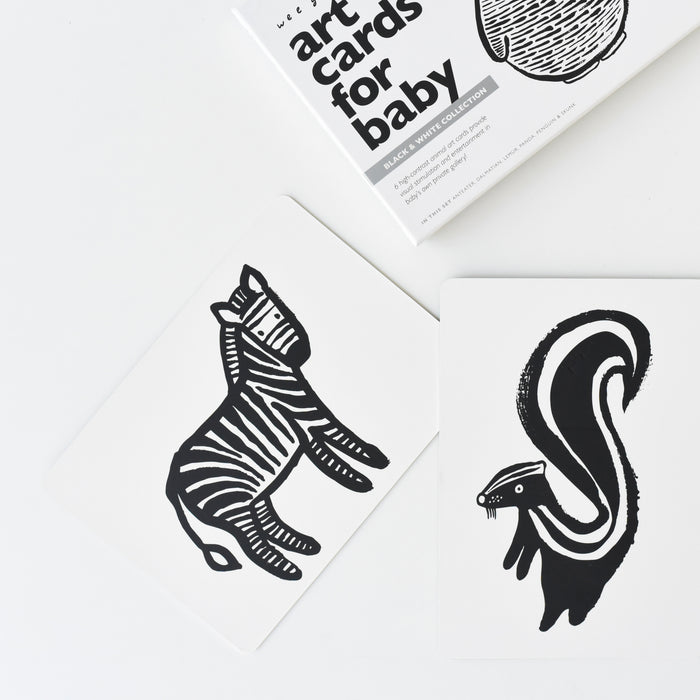 Sensory Art Cards - Black & white par Wee Gallery - Early Learning Toys | Jourès