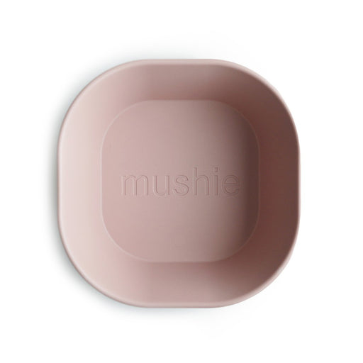 Bol carré pour enfant - lot de 2 - Rose poudre par Mushie - Mushie | Jourès