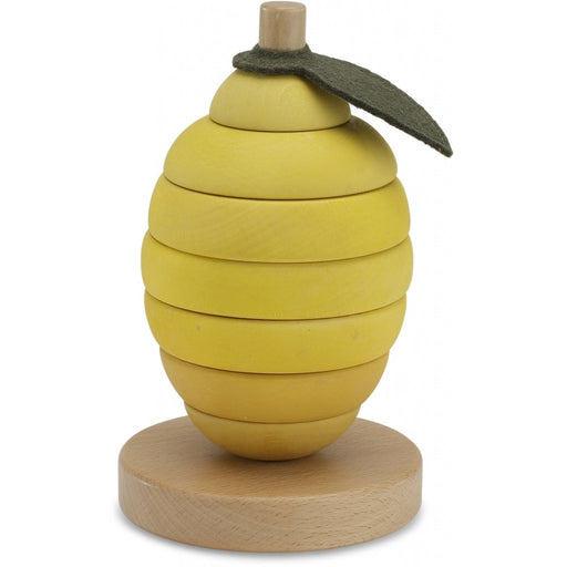 Wooden Stacking Fruit - Lemon par Konges Sløjd - Toys, Teething Toys & Books | Jourès