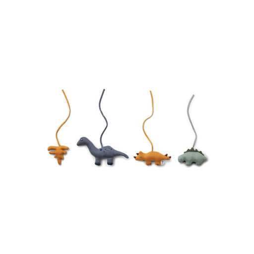 Knitted animals for baby - Gio playgym accessories - Dino mix - Pack of 4 par Liewood - Liewood | Jourès