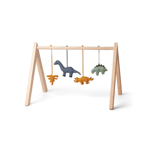 Knitted animals for baby - Gio playgym accessories - Dino mix - Pack of 4 par Liewood - Play time | Jourès