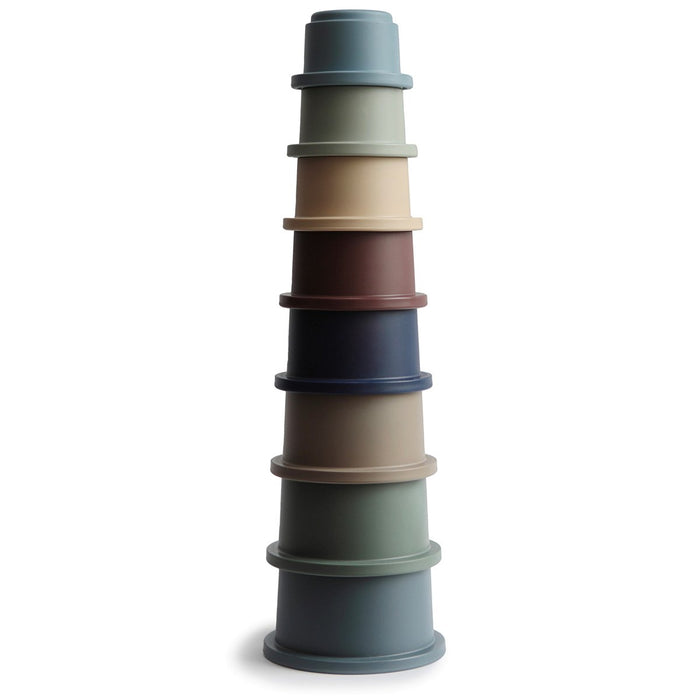 Stacking Cups Tower - Forest par Mushie - Baby | Jourès