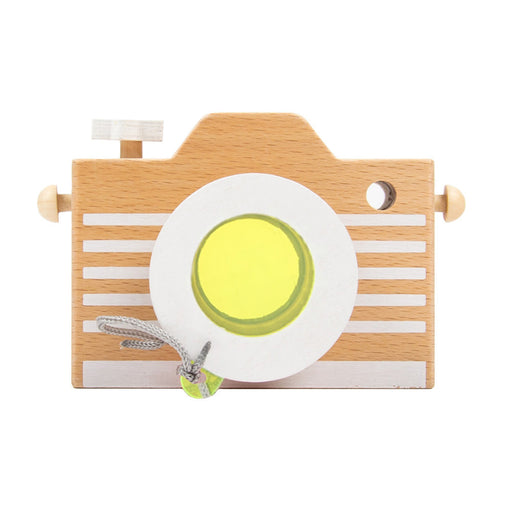 Kaleidoscope Toy Camera - Yellow par kiko+ & gg* - Wooden toys | Jourès