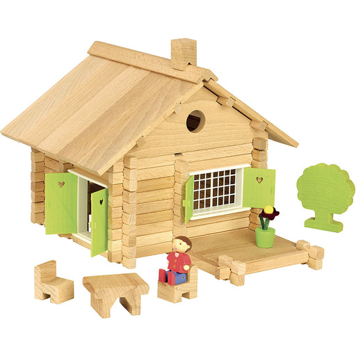 Wooden Log House - 135 pcs par Jeujura - Wooden toys | Jourès