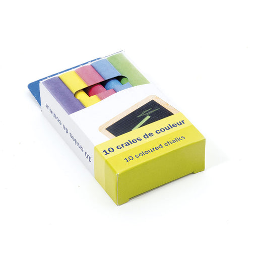 Craies de couleurs - Boîte de 10 par Jeujura - Jeux éducatifs et loisirs | Jourès