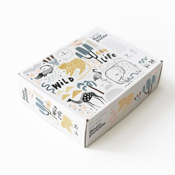 Floor Puzzle - Wild Life par Wee Gallery - Baby - 6 to 12 months | Jourès