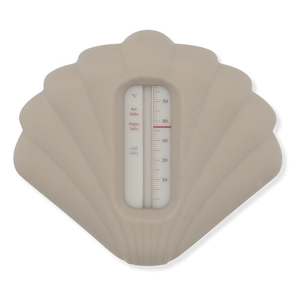 Thermomètre de bain en silicone - Coquillage - Gris