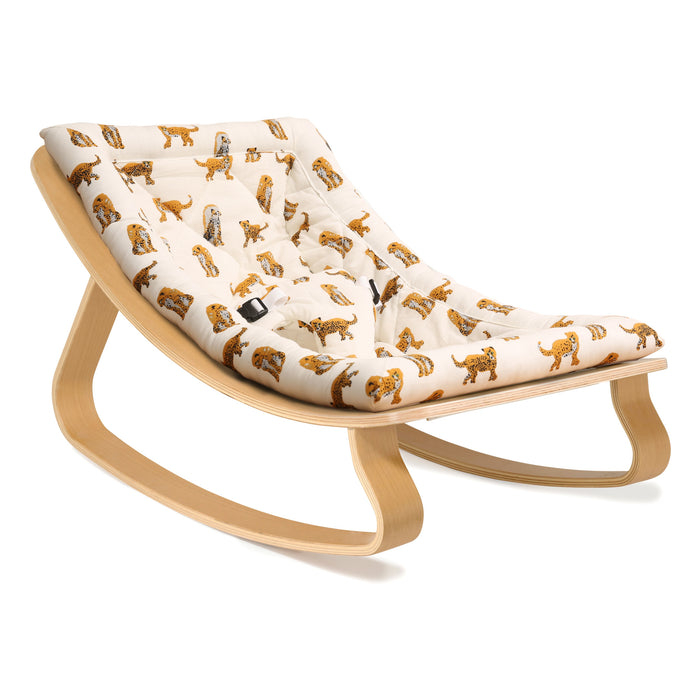 LEVO Baby Rocker - Beech Wood - Jaguar Seat par Charlie Crane - Furniture | Jourès