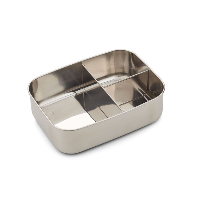 Stainless steel Nina lunch box - Cat mustard par Liewood - Outdoor mealtime | Jourès