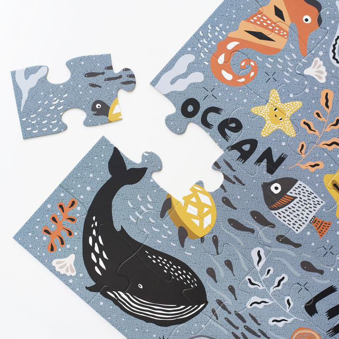 Floor Puzzle - Ocean Life par Wee Gallery - Back to School 2023 | Jourès