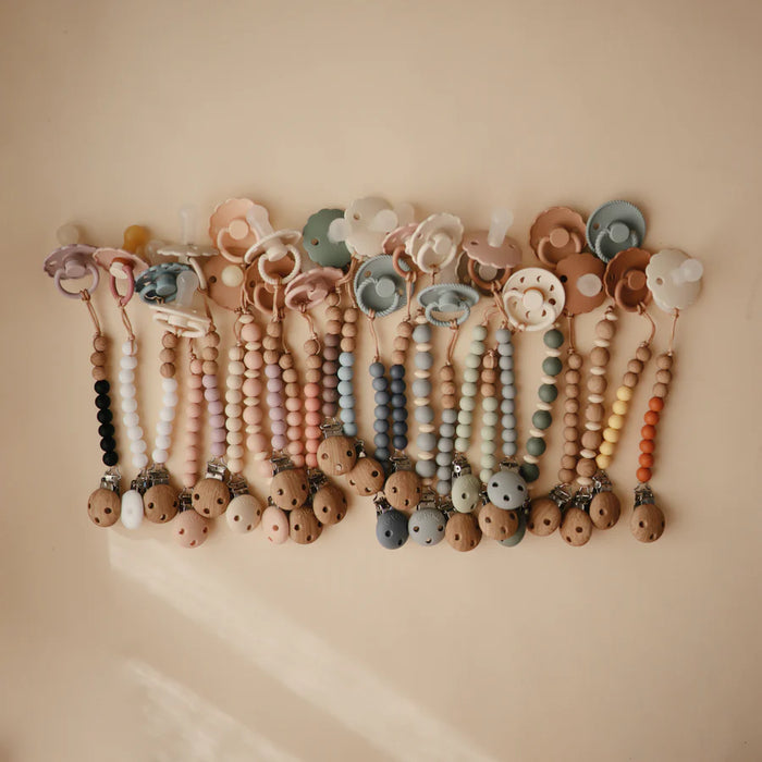 Pacifier Clip | Hera - Stone par Mushie - Baby Shower Gifts | Jourès