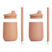 Ellis Sippy Cup with Straw - Pack of 2 - Tuscany rose/Pale Tuscany mix par Liewood - Kitchen | Jourès